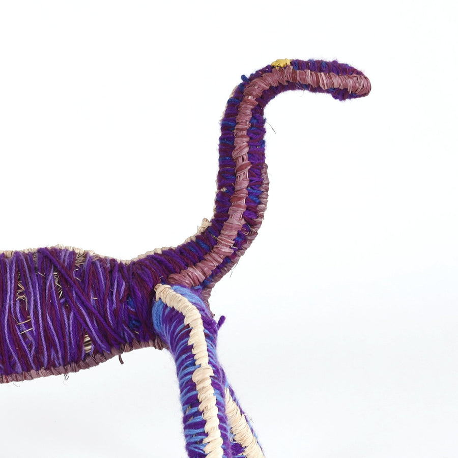 Aboriginal Artwork by Rita Rolley - Tinka (Goanna) Tjanpi Sculpture