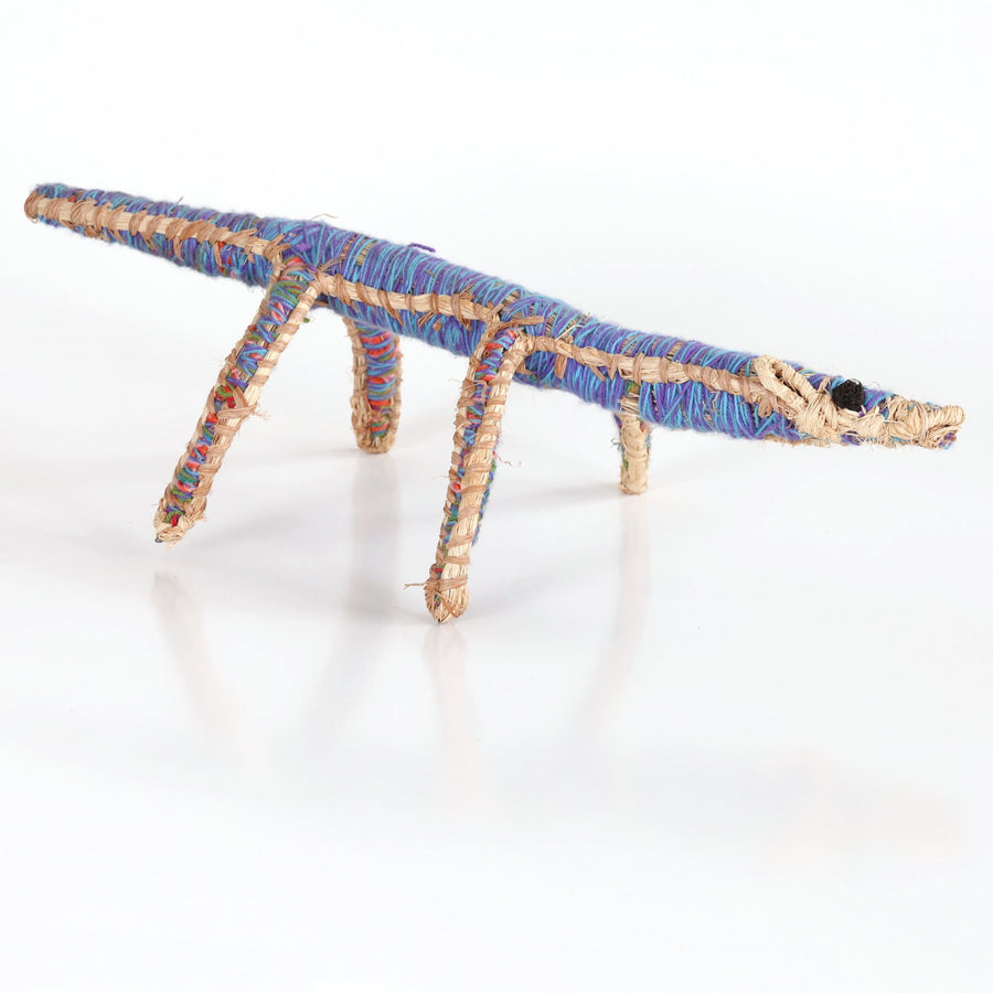 Aboriginal Artwork by Ruth Bates - Papa (Dog) Tjanpi Sculpture