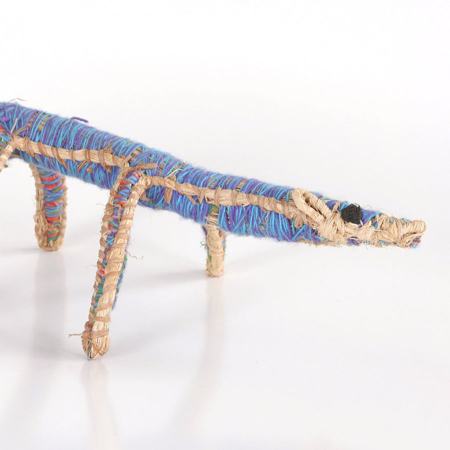 Aboriginal Artwork by Ruth Bates - Papa (Dog) Tjanpi Sculpture