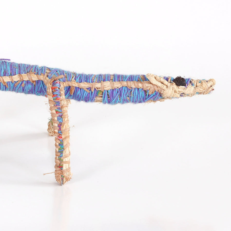Aboriginal Artwork by Ruth Bates - Papa (Dog) Tjanpi Sculpture