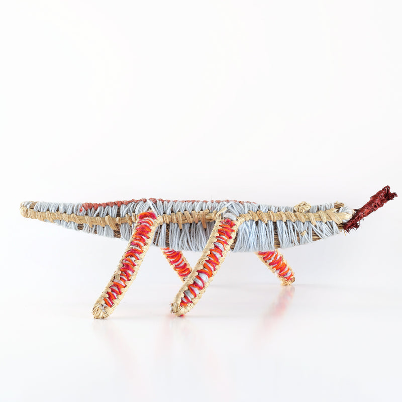Aboriginal Artwork by Samantha Burke - Tinka (Goanna) Tjanpi Sculpture