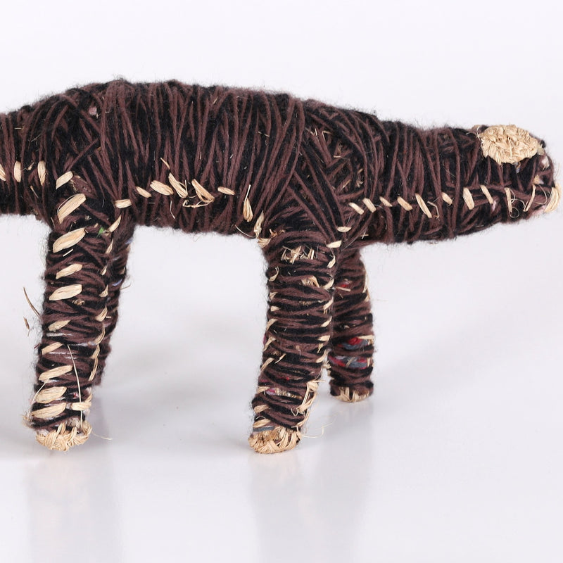Aboriginal Artwork by Sheila Giles - Tinka (Goanna) Tjanpi Sculpture