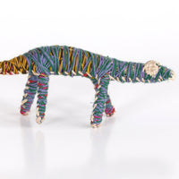 Aboriginal Artwork by Sheila Giles - Tinka (Goanna) Tjanpi Sculpture