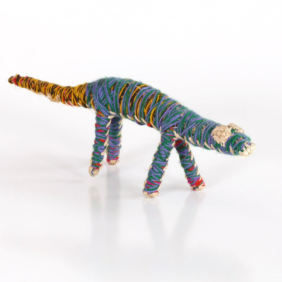 Aboriginal Artwork by Sheila Giles - Tinka (Goanna) Tjanpi Sculpture