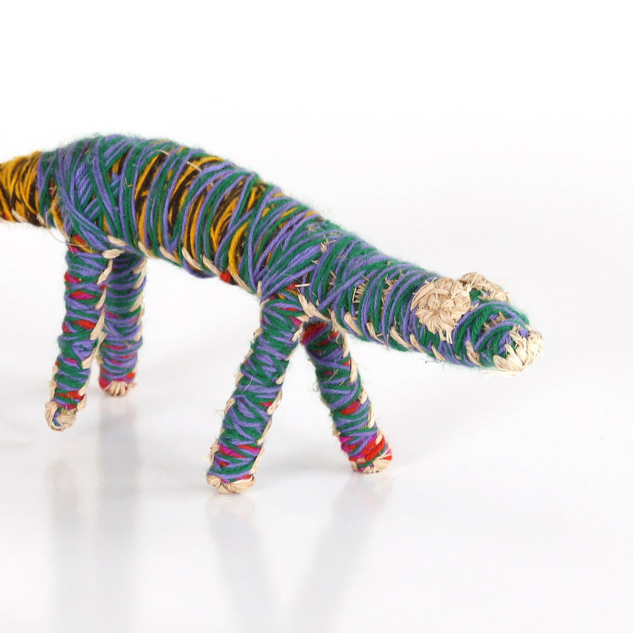 Aboriginal Artwork by Sheila Giles - Tinka (Goanna) Tjanpi Sculpture