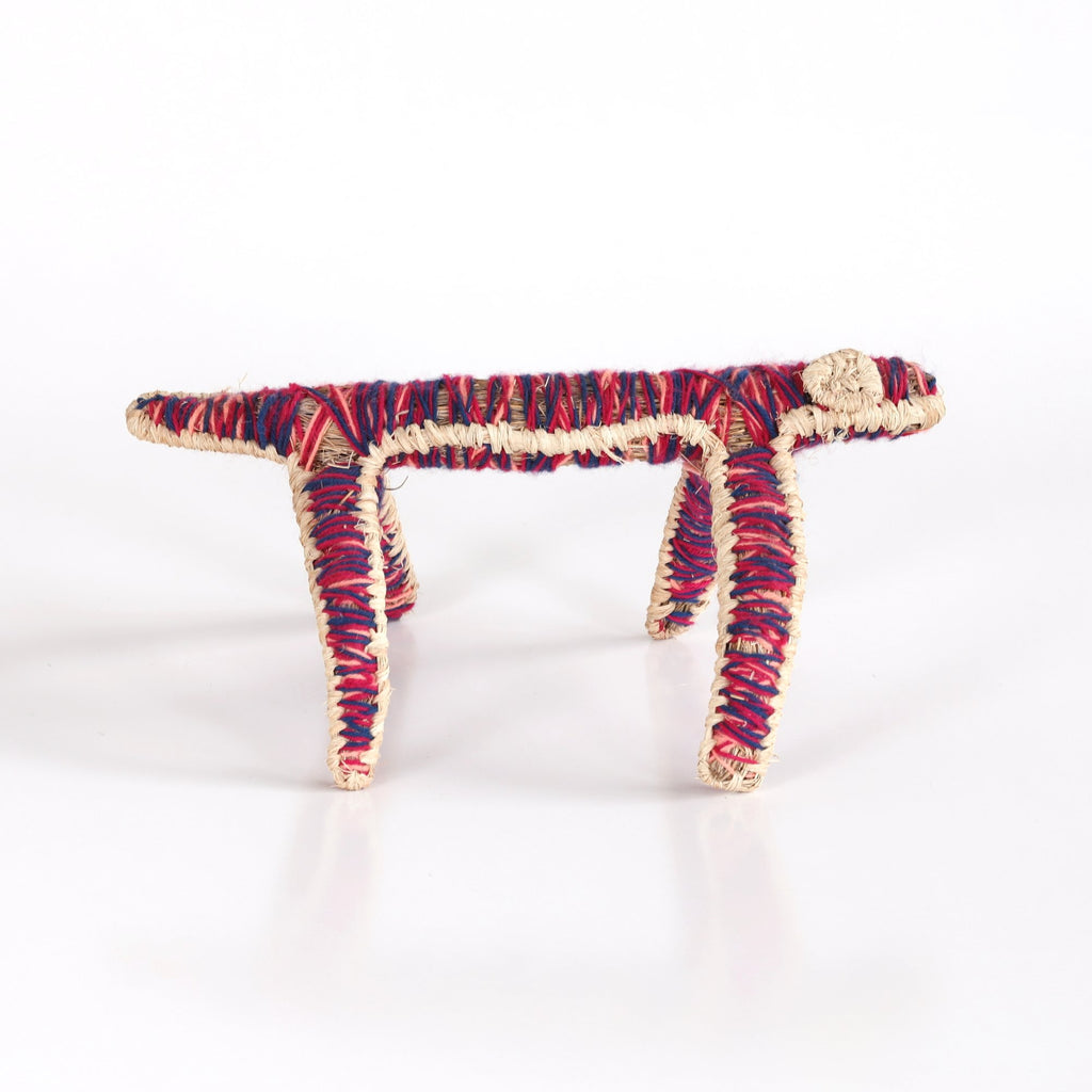 Aboriginal Artwork by Tjawina Nellie Robert - Tjanpi Tinka (lizard) Sculpture