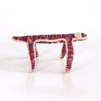 Aboriginal Artwork by Tjawina Nellie Robert - Tjanpi Tinka (lizard) Sculpture
