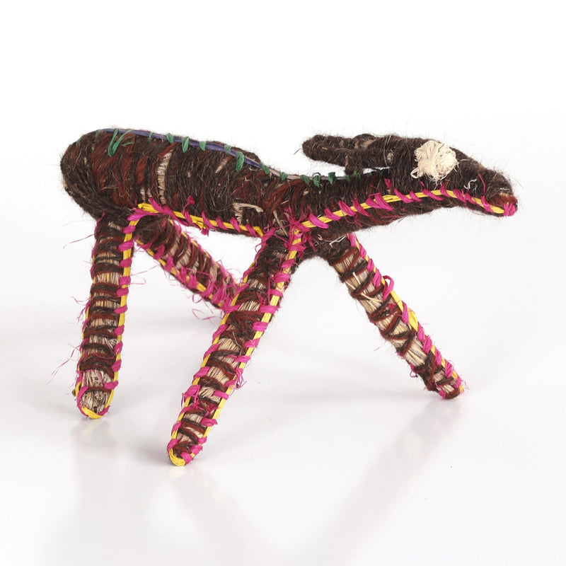 Aboriginal Artwork by Tracy Yates - Papa (Dog) Tjanpi Sculpture