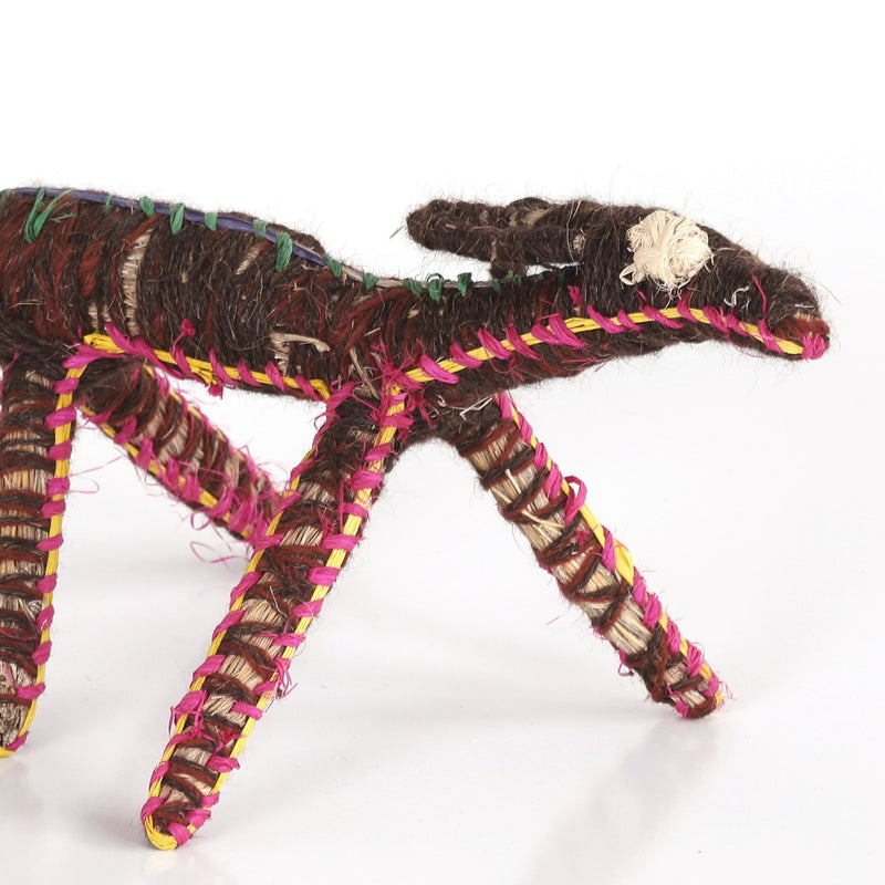 Aboriginal Artwork by Tracy Yates - Papa (Dog) Tjanpi Sculpture