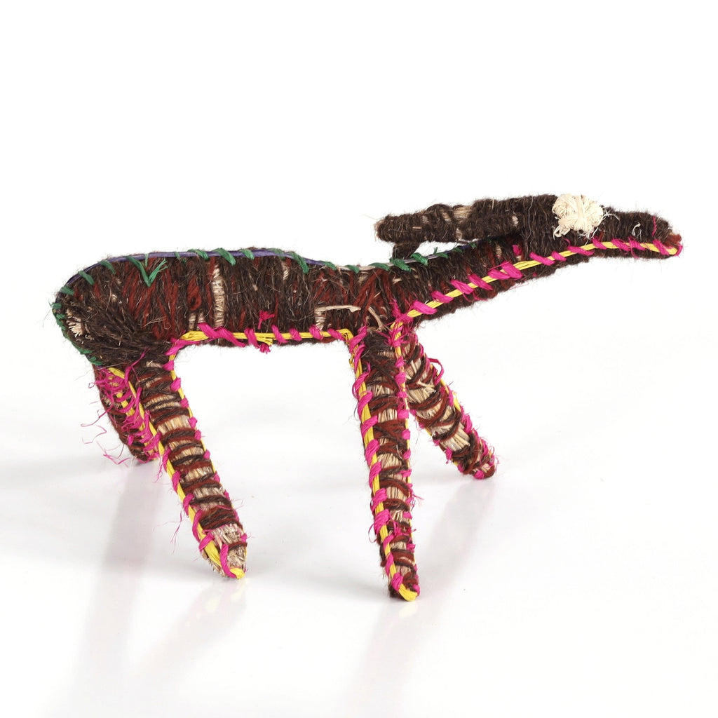 Aboriginal Artwork by Tracy Yates - Papa (Dog) Tjanpi Sculpture