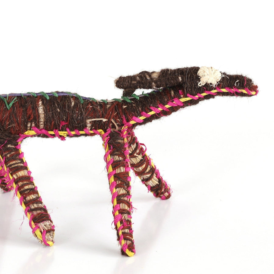 Aboriginal Artwork by Tracy Yates - Papa (Dog) Tjanpi Sculpture