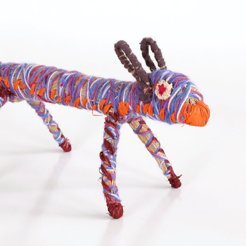 Aboriginal Artwork by Winifred Reid - Papa (Dog) Tjanpi Sculpture