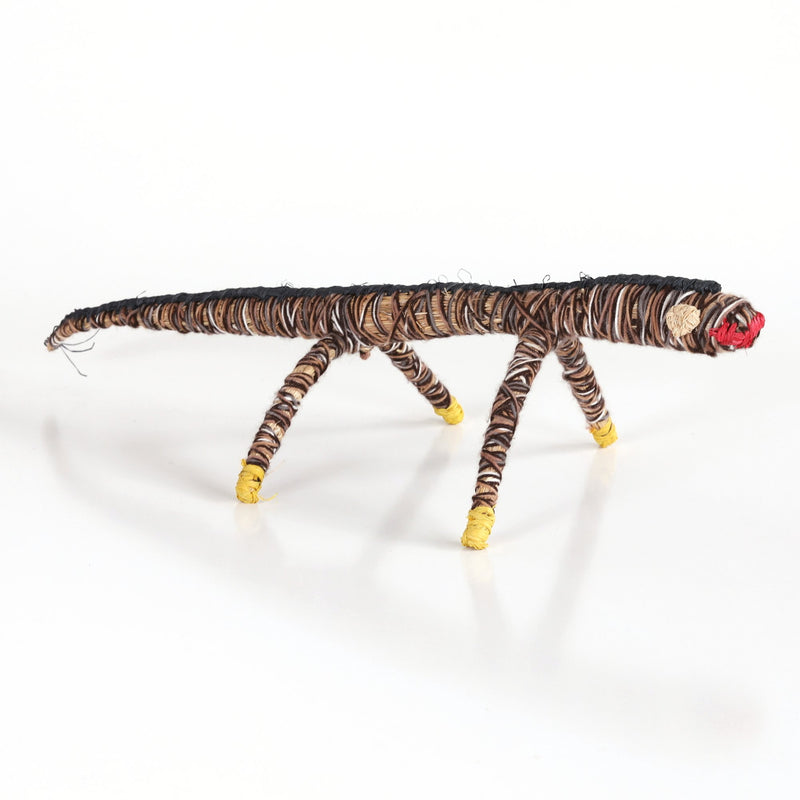 Aboriginal Artwork by Winifred Reid - Tinka (Goanna) Tjanpi Sculpture