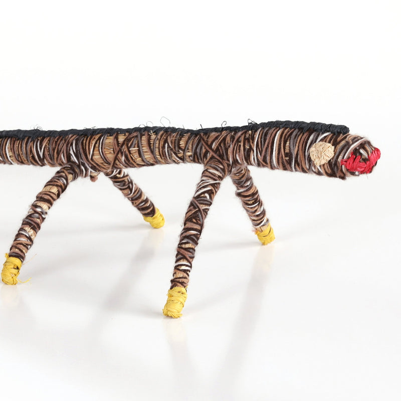 Aboriginal Artwork by Winifred Reid - Tinka (Goanna) Tjanpi Sculpture