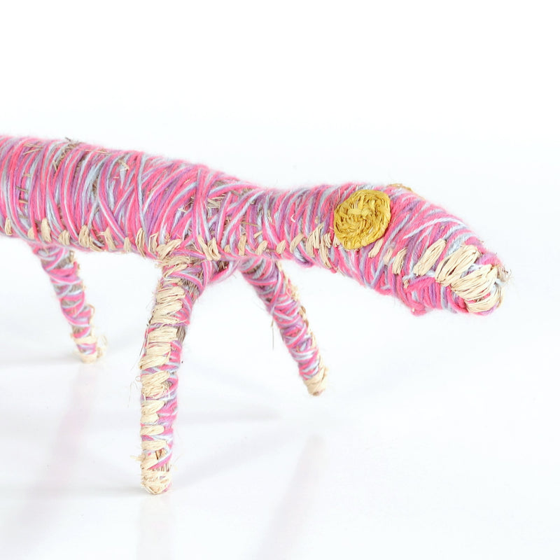 Aboriginal Artwork by Winifred Reid - Tinka (Goanna) Tjanpi Sculpture