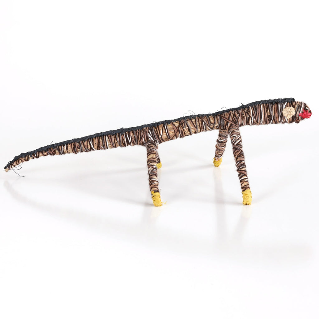 Aboriginal Artwork by Winifred Reid - Tinka (Goanna) Tjanpi Sculpture