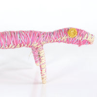Aboriginal Artwork by Winifred Reid - Tinka (Goanna) Tjanpi Sculpture