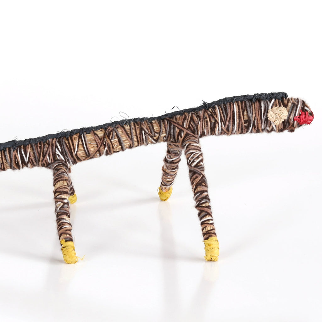 Aboriginal Artwork by Winifred Reid - Tinka (Goanna) Tjanpi Sculpture