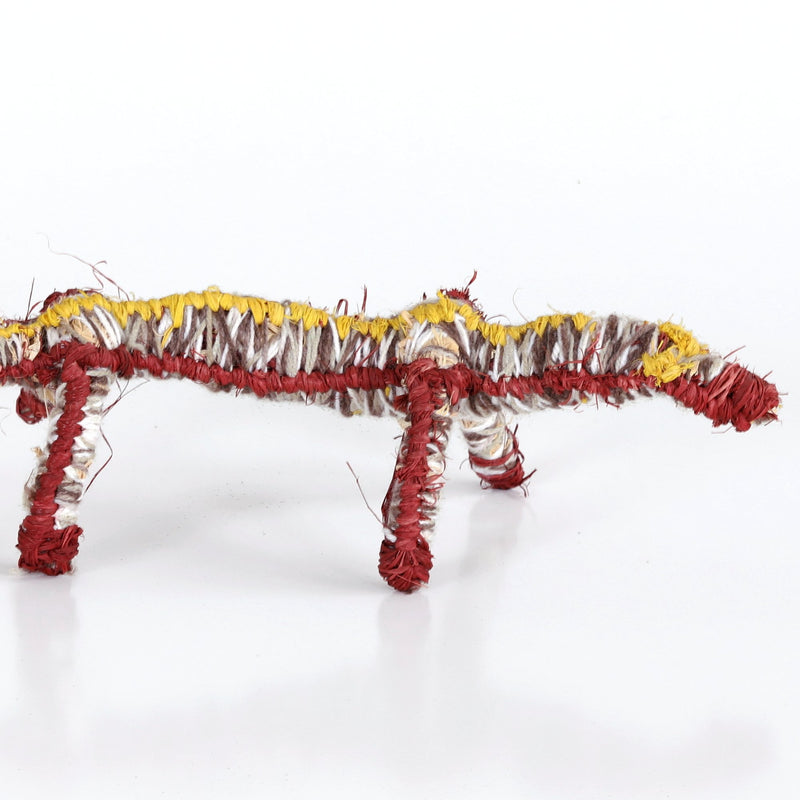Aboriginal Artwork by Yuminia Kenta - Tinka (Goanna) Tjanpi Sculpture
