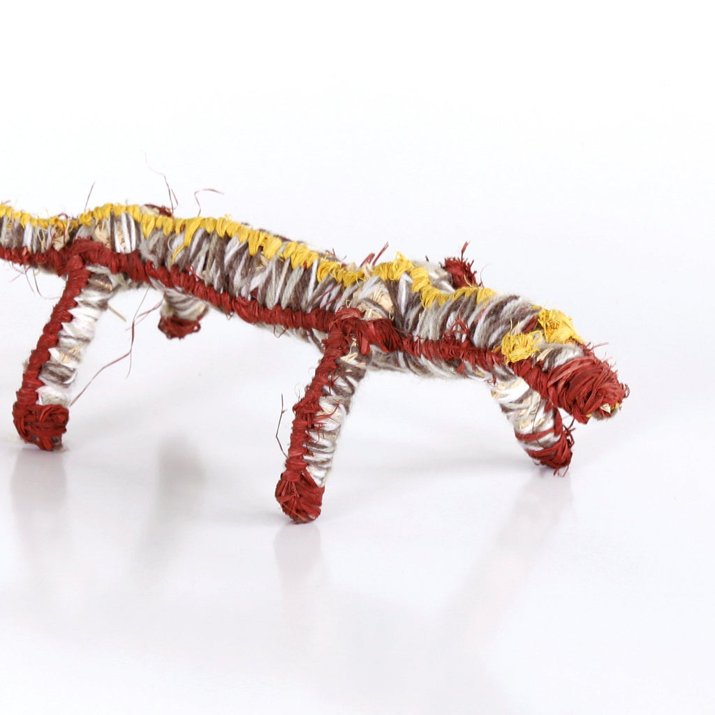 Aboriginal Artwork by Yuminia Kenta - Tinka (Goanna) Tjanpi Sculpture